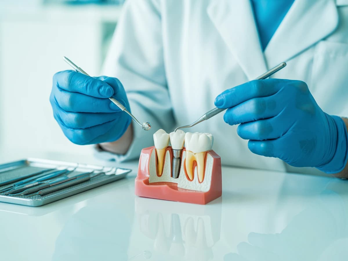 Dental implant model at the Carlow practice
