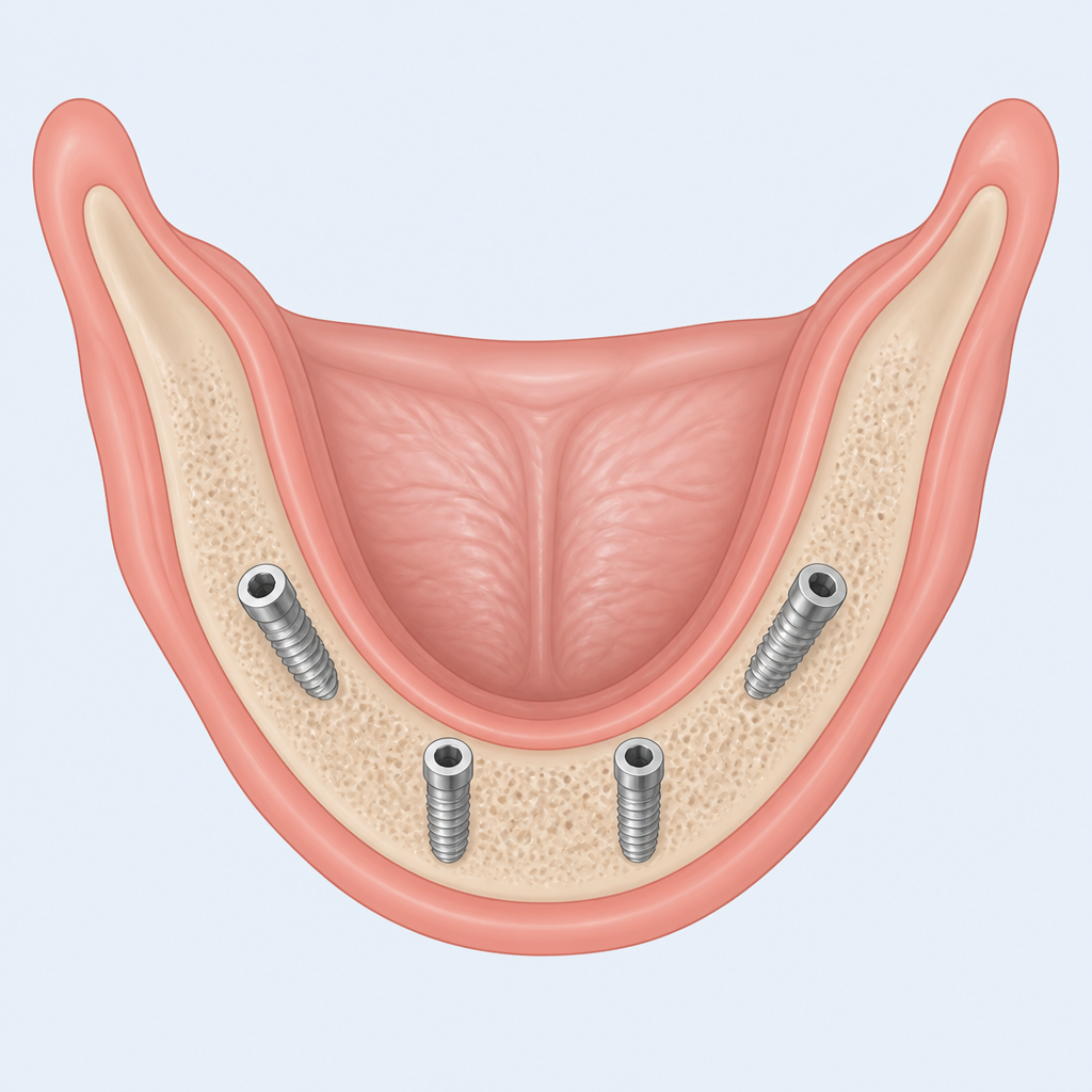 Implant-Supported Overdenture (All-on-4)